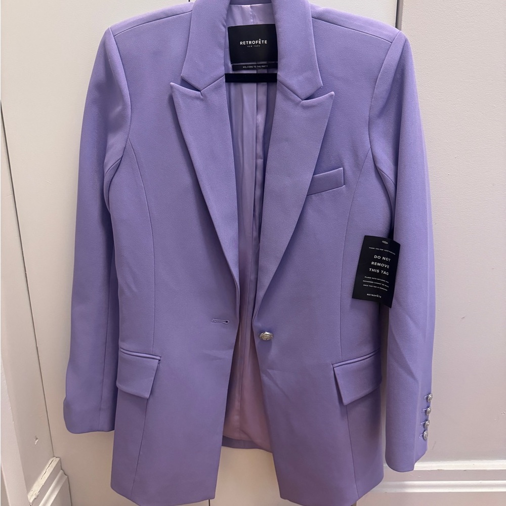 Retrofete Kristen purple Lilac blazer - Picture 9 of 14